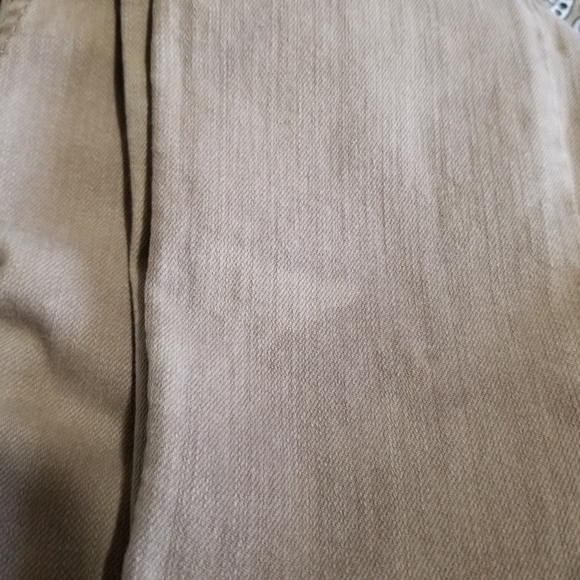 Free People Women Jeans Beige Raw Fringe Cropped Skinny Pants Sz 27 Distressed - Picture 10 of 13